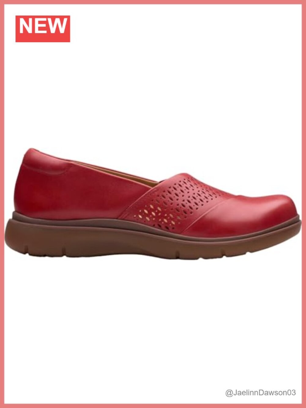 Women's Red Leather Work & Utility Shoes